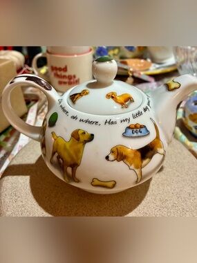 “Man’s Best Friend Collectable Mini Teapot, Paul Cardew Design. EUC. From 2009